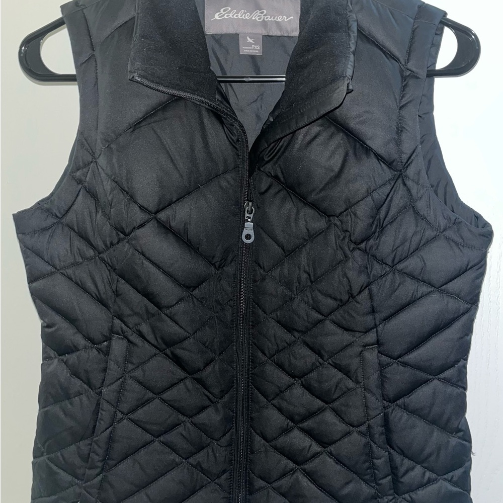 Eddie Bauer Women's Quilted Black Vest